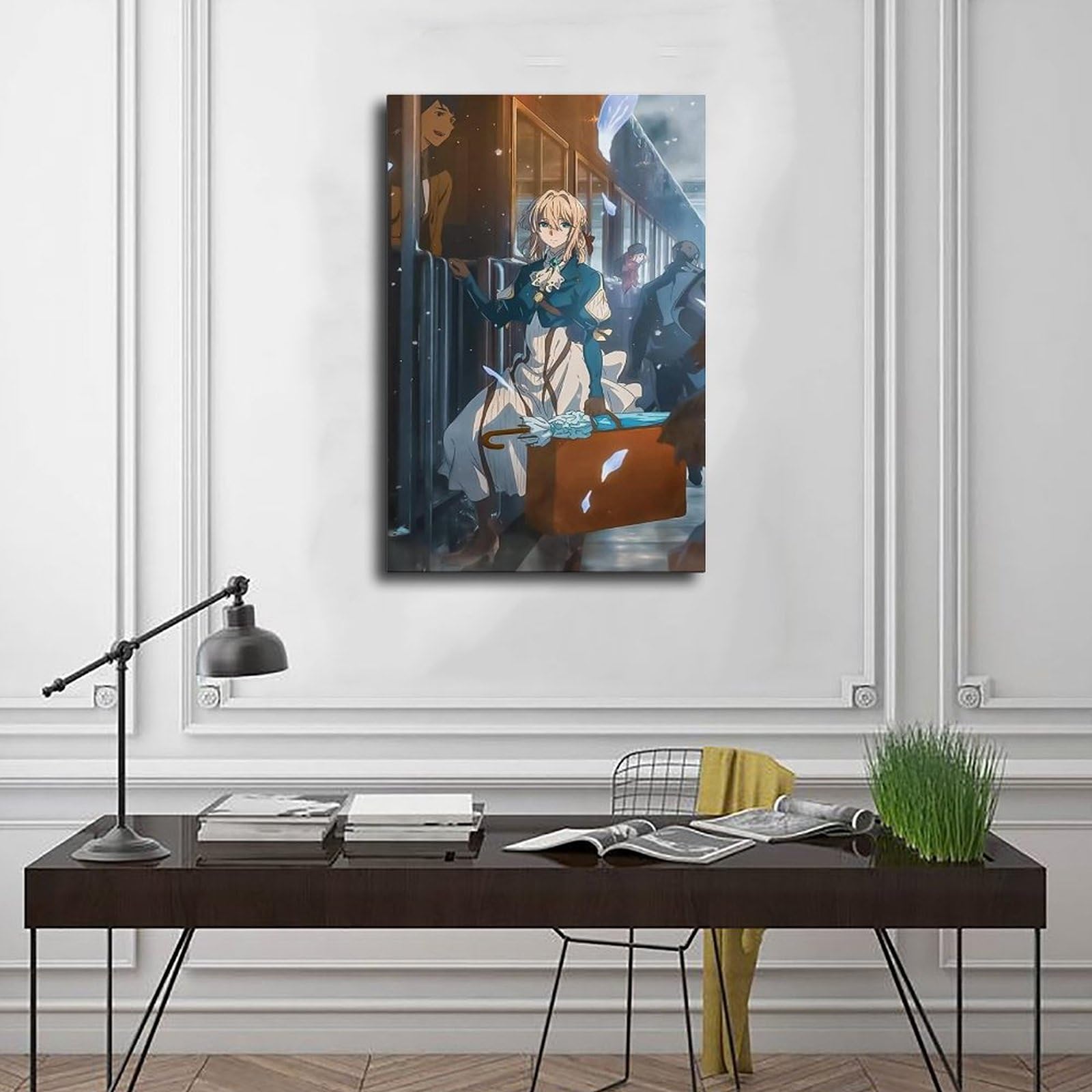 Poster Sur Toile Violet Evergarden - Décoration Murale Anime 20x30cm, Pour Chambre, Bureau, Cadeau Fan