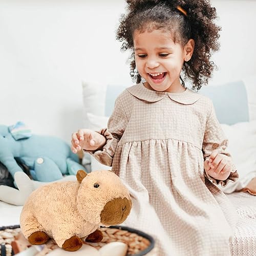 Miniatura 2 de Adorlynetty Capybara - Juguete de peluche, lindos animales de peluche de Capybara, tamaño mediano