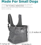 Outward Hound PupPak Porte-chien, Petit, Gris, Idéal pour les animaux de compagnie jusqu'à 10 LBS (4.53 kg), S (10 en (L) x 11 en H x 8in (W))