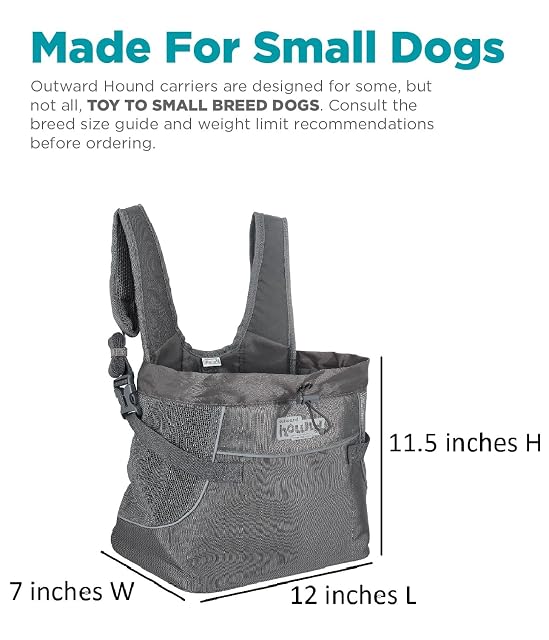 Foto 8 de 8 de Outward Hound PupPak - Transportín Frontal para Perro, pequeño, Color Gris