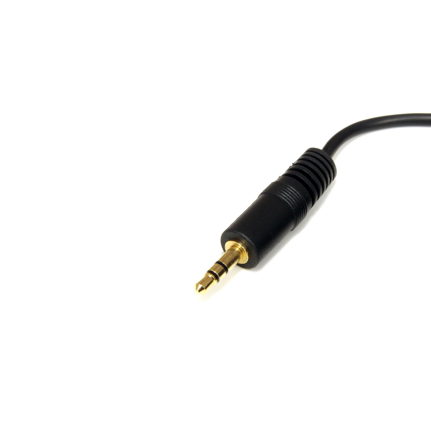 StarTech.com 6 ft. (1.8 m) 3.5mm Audio Cable - 3.5mm Audio Cable - Gold Plated Connectors - Male/Male - Aux Cable (MU6MM) Black