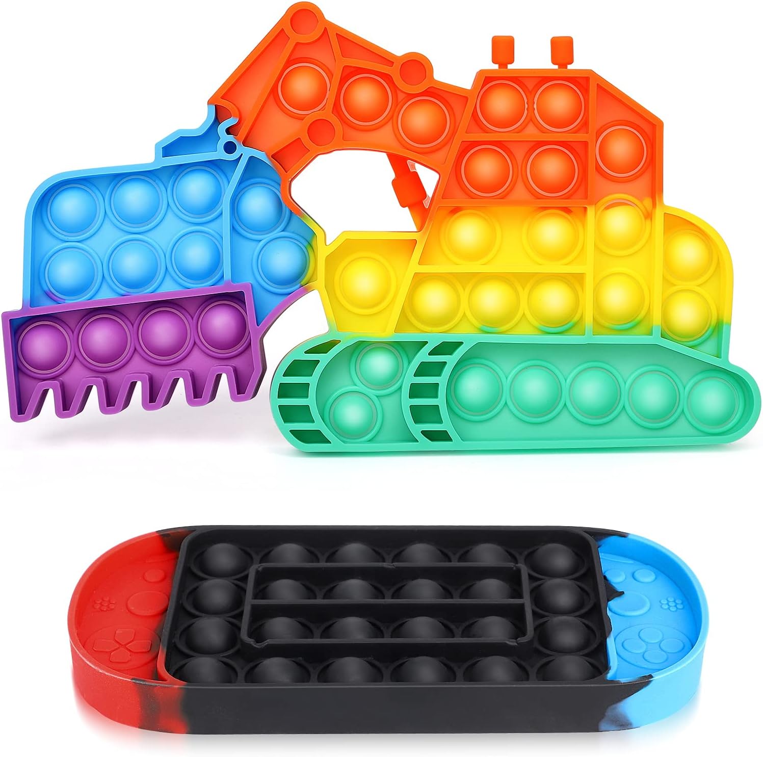 iTechjoy Push Bubble Fidget Poppers Toy, Anxiety Stress Reliever ...