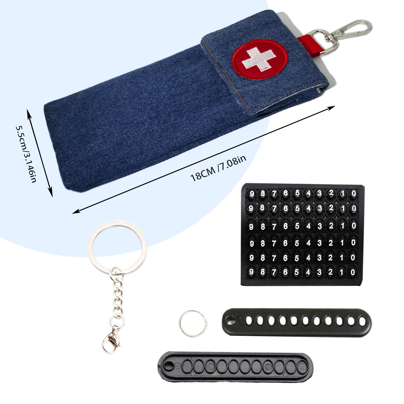 Epipen Medical Carrying Case, Shock Absorbing Travel Medication Organizer, Emergency Medical Bag for 2 EpiPens - Image 4