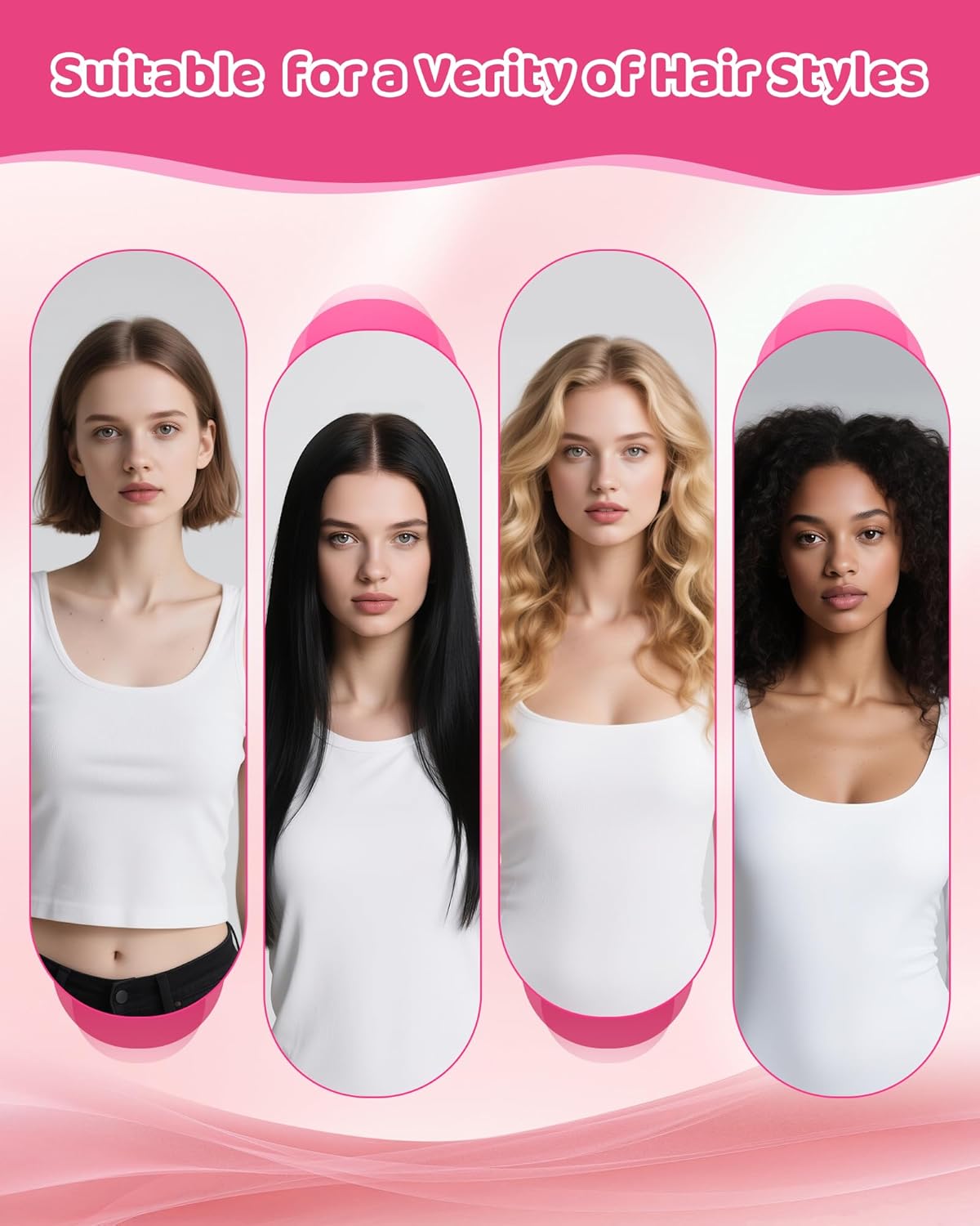 Upgrade Cordless Hair Straightener Brush, Portable Straightening Brush for Travel with 45W Fast Charger, Heated Straightener Comb with Anion for Women, Anti-Scald Design Suitable for Thick, Thin Hair - Image 8