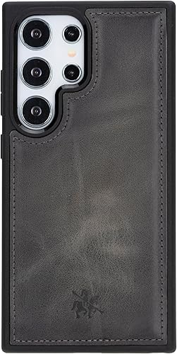 Miniatura 8 de Venito Lucca - Funda de piel compatible con Samsung Galaxy S23 Plus (6.6 pulgadas), extra segura, con cubierta trasera acolchada (marrón antiguo)