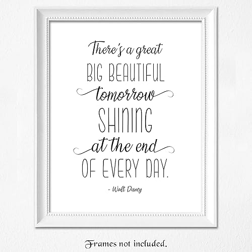 Miniatura 8 de Inspirational Walt Disney Quote Prints, 1 (8x10) Unframed Photos, Wall Art Decor Gifts Under 15 for Home Office Garage Shop School Gym College