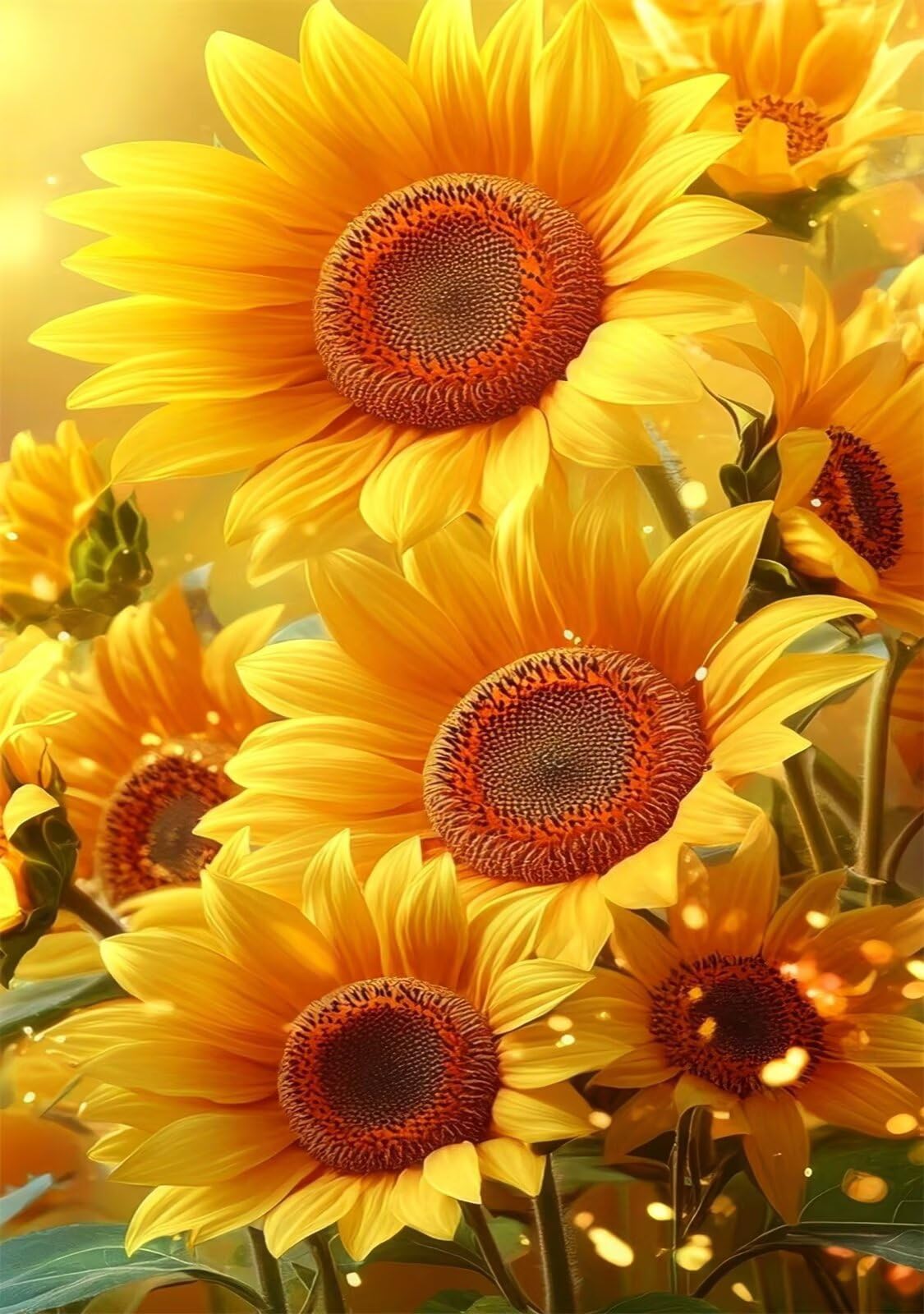 Puzzle 1200 Pezzi Girasole Puzzle per Adulti, Difficile e Sfidante con Poster Idea Regalo per Appassionati Puzzle Classici