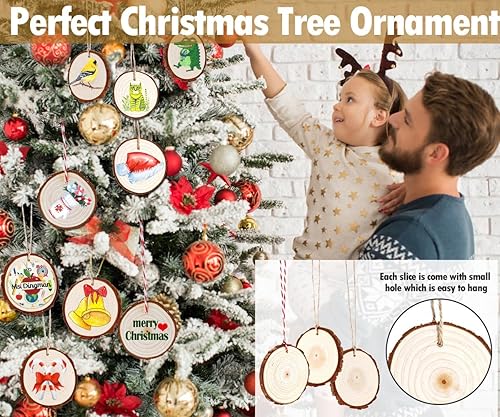 Miniatura 4 de wohohoho 10 piezas de rebanadas grandes de madera natural de 9 a 10 pulgadas para centros de mesa, círculos de madera sin terminar con corteza para