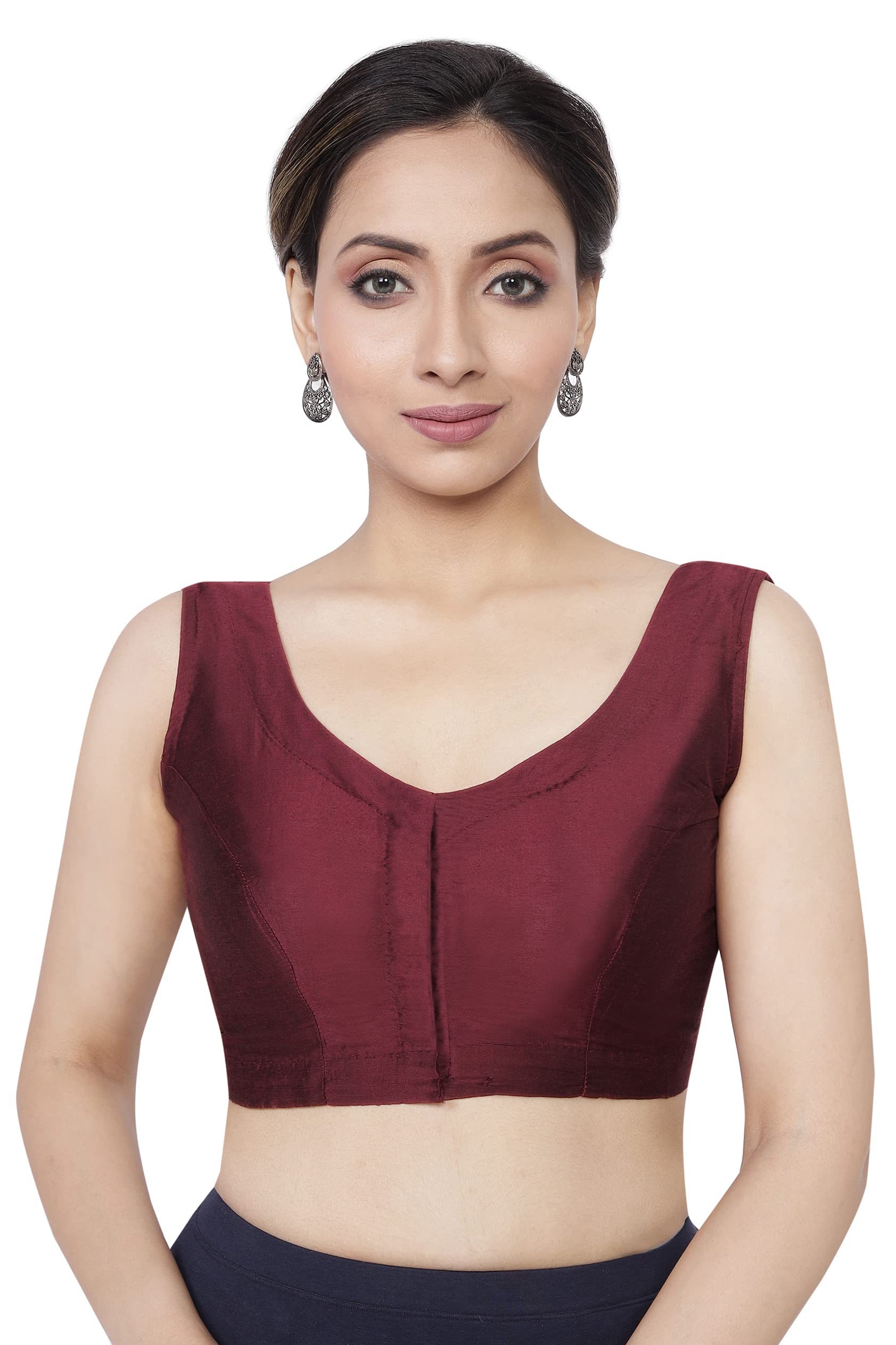 RENE Women's Silk Half Sleeve Blouse