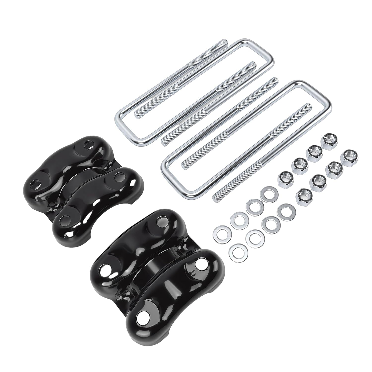 Rear Axle U Bolts and Plates Kit 15592585 15592586 Replacement for Blazer C1500 K1500 Silverado 1500 Tahoe