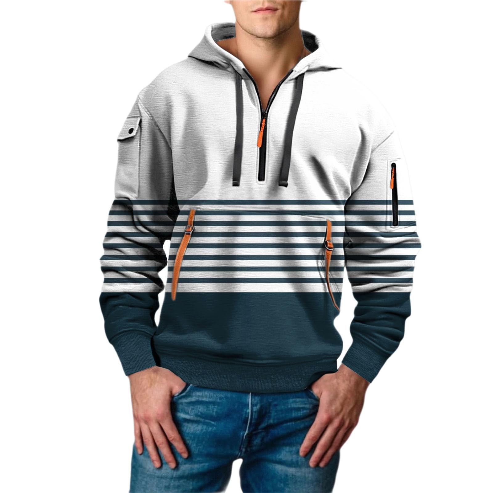Chaquetones Hombre Invierno Sudadera Informal Ligera De Manga Larga Holgada A para Hombre, Otoño Lana Top Deportivo Camisa Oversized Gym Chandal Completo Ropa Verano Gimnasio Camiseta