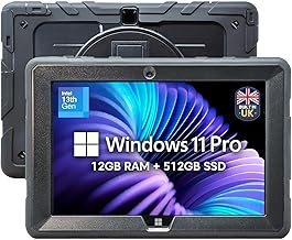Fusion5 Built in UK 10.1” Windows 11 Professional Rugged Tablet PC – 12GB RAM 512GB SSD, Intel 13th Gen, Full HD Windows T…