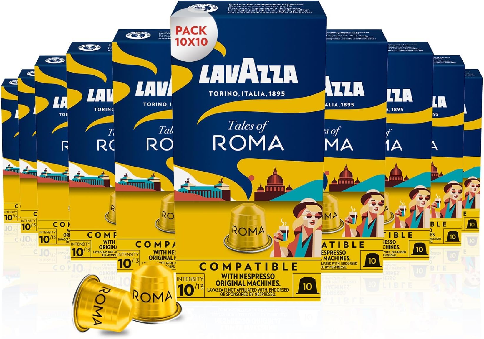 Tales of Roma, 100 Coffee Pods Nespresso Compatible