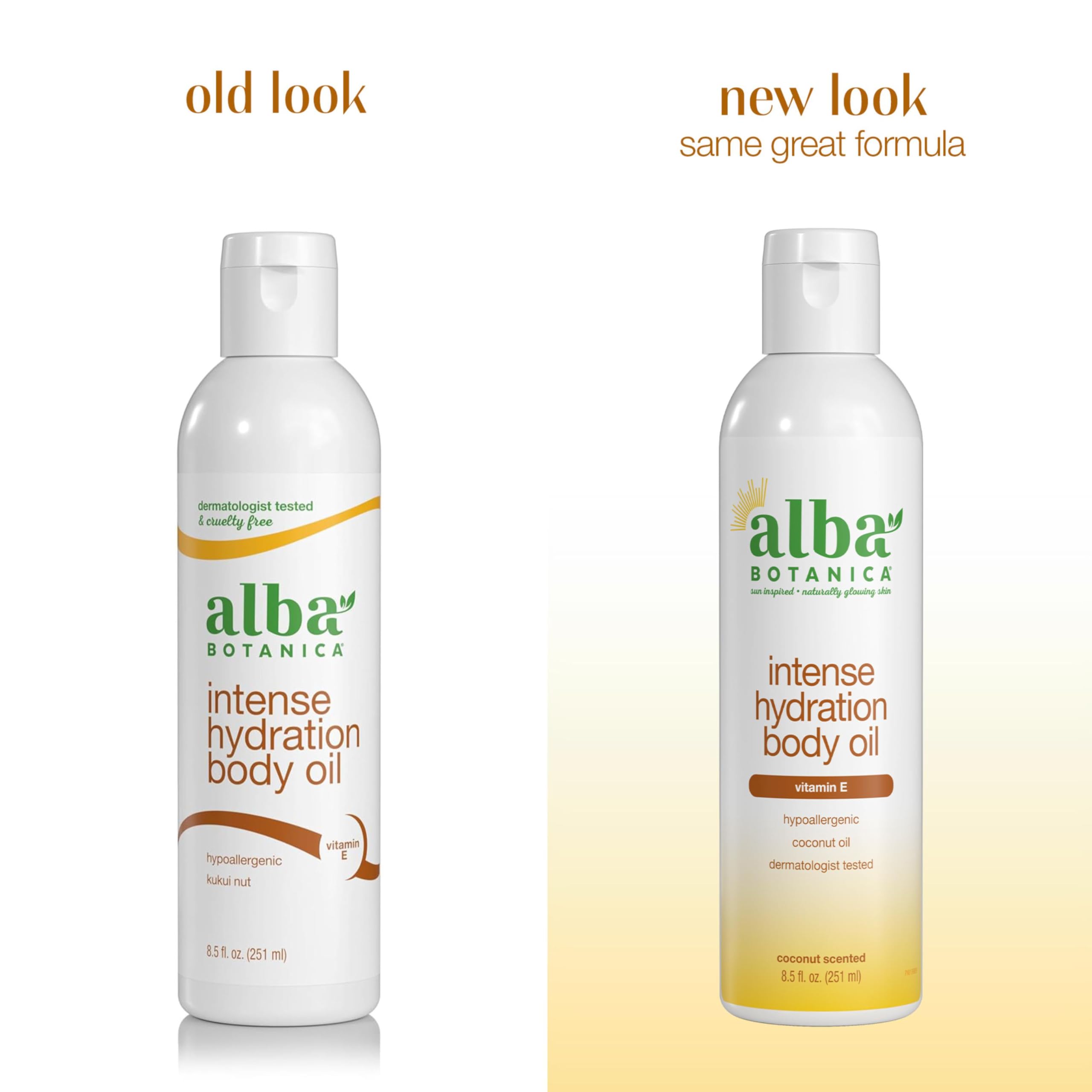Alba Botanica - Kukui-Nuss-Bio-Körperöl – 250 ml – angereichert mit Kukui-Nussöl – spendet Feuchtigkeit und pflegt die Haut – leicht und zieht schnell ein
