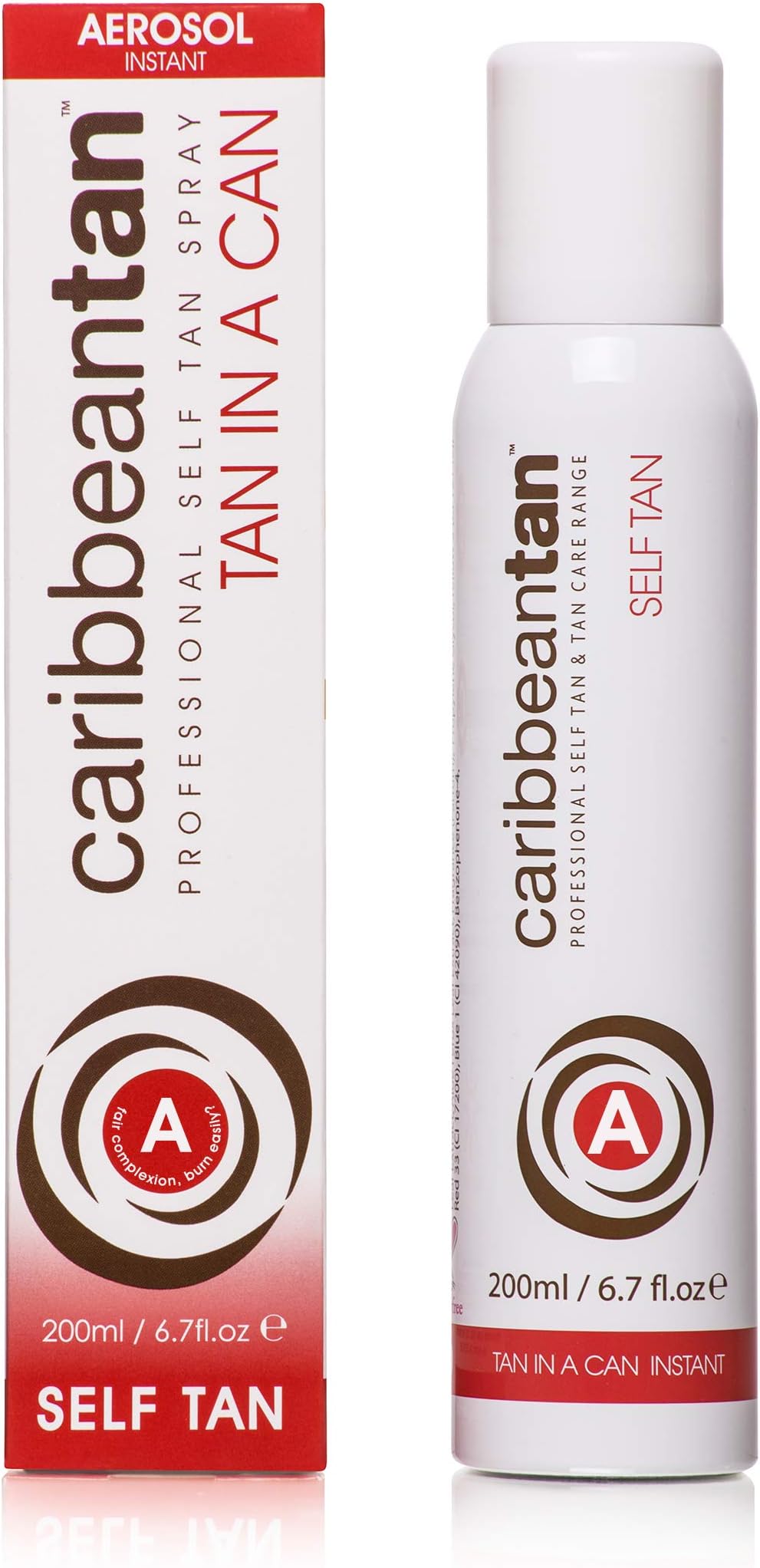 Tan in a Can A Fair Complexion | Sunless Self Tanner | Instant Flawless Fake Tanning Spray for Face and Body | Natural Looking Sun Tanned Beauty Mist | Tanning Solution (6.7 fl oz)