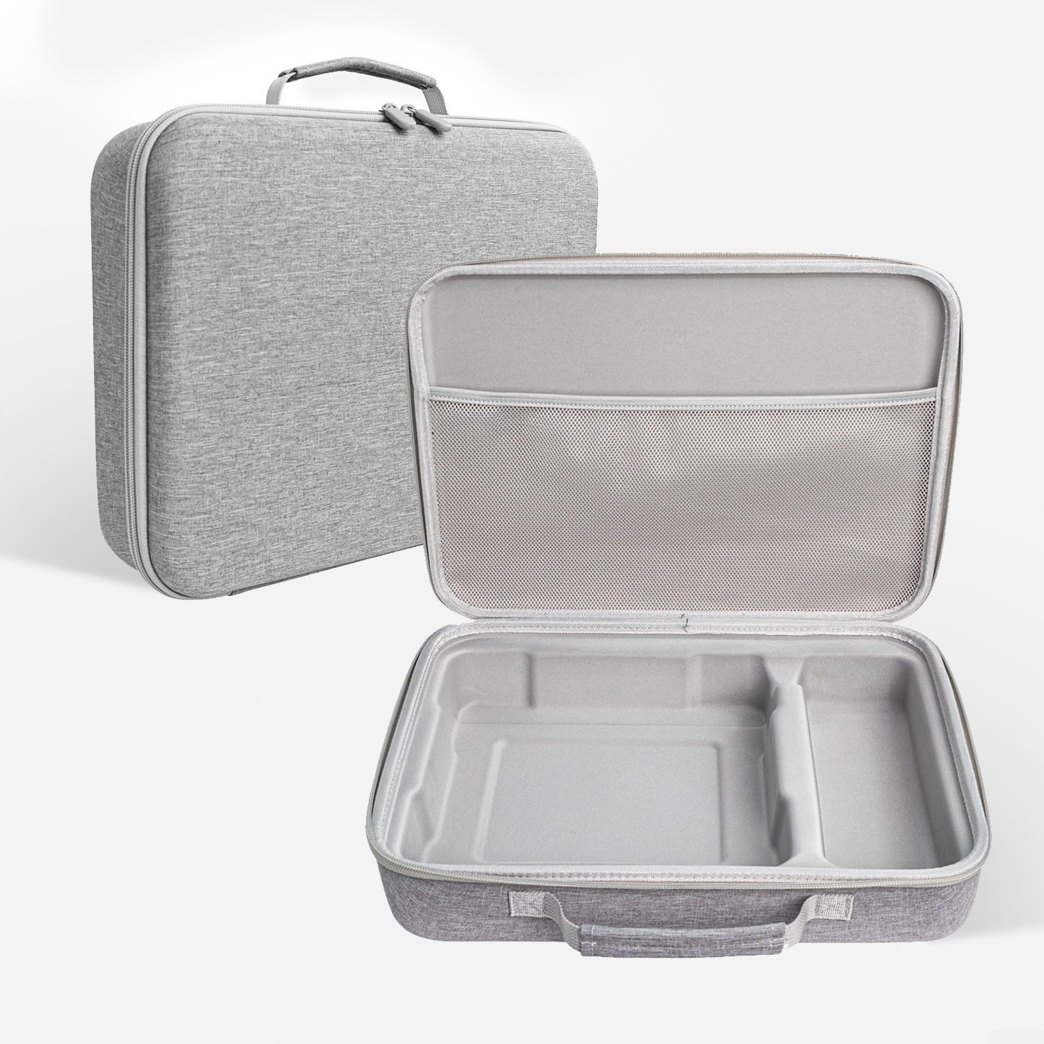Boîte de rangement Ecovacs Mini pour Winbot en EVA avec protection antichoc et poignée portable, sac de rangement haute capacité pour accessoires de robot de nettoyage du verre (gris)