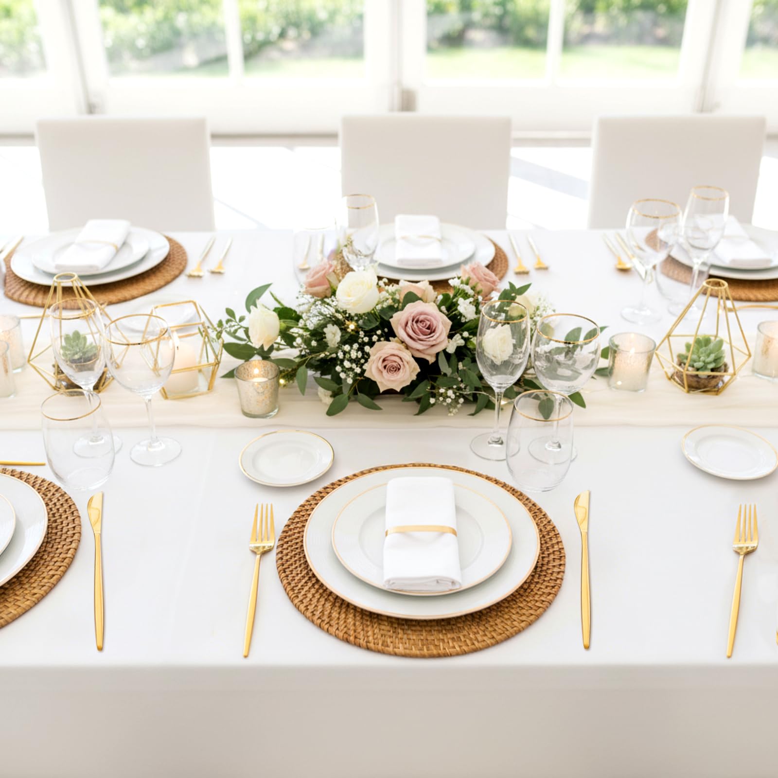 100-teiliges Goldenes Besteckset Aus Edelstahl, Bestehend Aus Gabeln Und Messern, Steakmessern, Gabeln Und Silberbesteck, Spülmaschinenfest, Ideal Für Hochzeiten, Partys Und Restaurants.