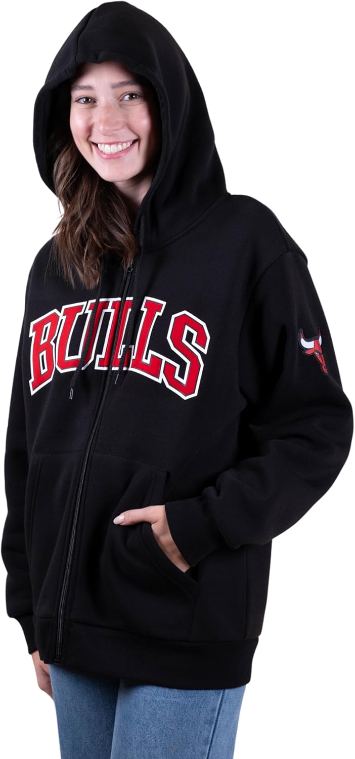 Ultra Game Women's NBA Official Super Soft Full Zip Hoodie Sweatshirt - Image 3