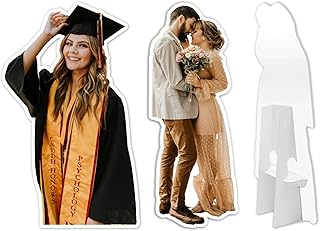 Custom Cardboard Cutout, Personalized Poster Display Stand, Anniversary Photo Table Centerpiece Party Supplies - Perfect for Wedding, Graduation, Birthday