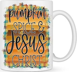 Jesus Christ Personalised Coffee Mug - Funny Christian Gifts for Women & Men - Coffee Cup Religious Gift - Customised Novelty Mugs Catholic Gifts for Coffee Lovers - Bible Verse Jesus Gifts for Friend