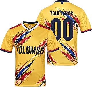 Custom Colombia Jersey Argentina Jersey Men/Women Personalized Colombia Argentina Shirt with Your Name Number, Small