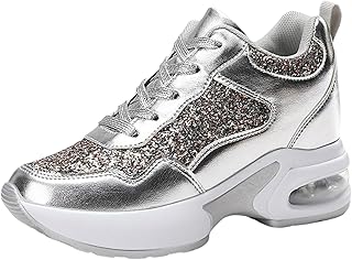 レディース ウェッジプラットフォームブーティ、レディース ウェッジヒール グラマー トレーナー、柔軟なトラクションアウトソール、デュラバック、日常の仕事、立ち仕事、ハイキング、レジャー、ガーデニング、ショッピングに最適。