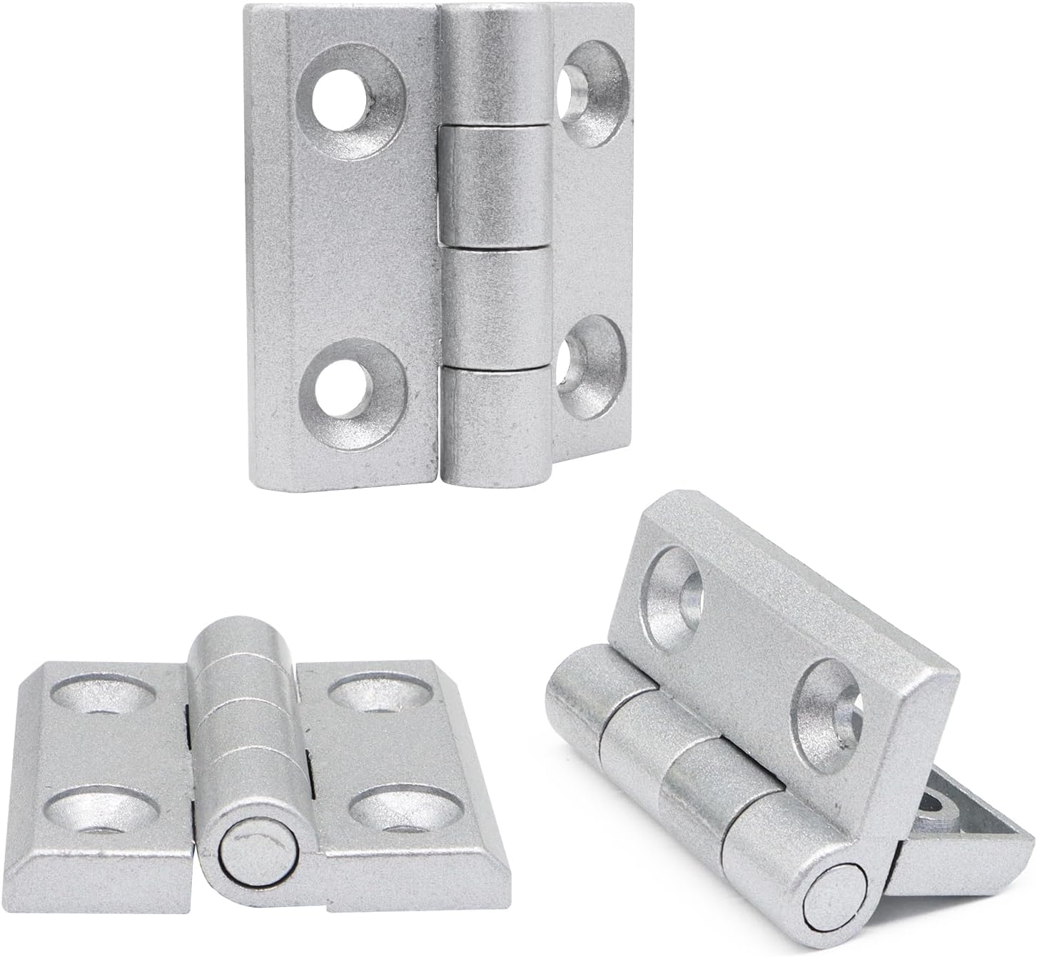 4Pcs 15 Series Aluminum Extrusion Profile Pivot Hinges Bracket with Bolt Nuts for 15 Inch, 1515 Series Extruded Aluminum Connectors
