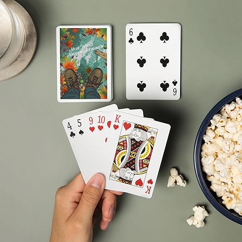 Miniatura 2 de Lantern Press Muir Woods National Monument, California, actividades al aire libre, primeros planos de senderismo, colores de otoño (52 cartas de