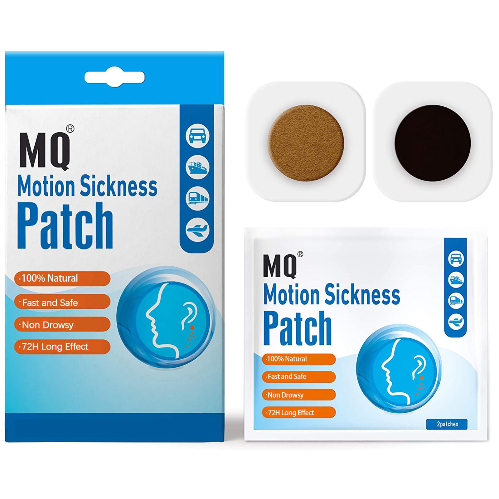 MQMotion Sickness Patch, 50 Count