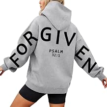 Hoodies for Women UK Oversized Jumper Hoodie 2026 Trendy Letter Print Pullover Sweatshirt with Hood Fashion Long Sleeve Baggy Jumpers Sweatshirts with Pockets