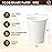 YEEHAW 8 oz 1000 Pack Disposable Paper Coffee Cups, White Hot Cups for Hot Coffee, Hot Liquid, Ideal for Cafes, Bistros, Businesses and Family