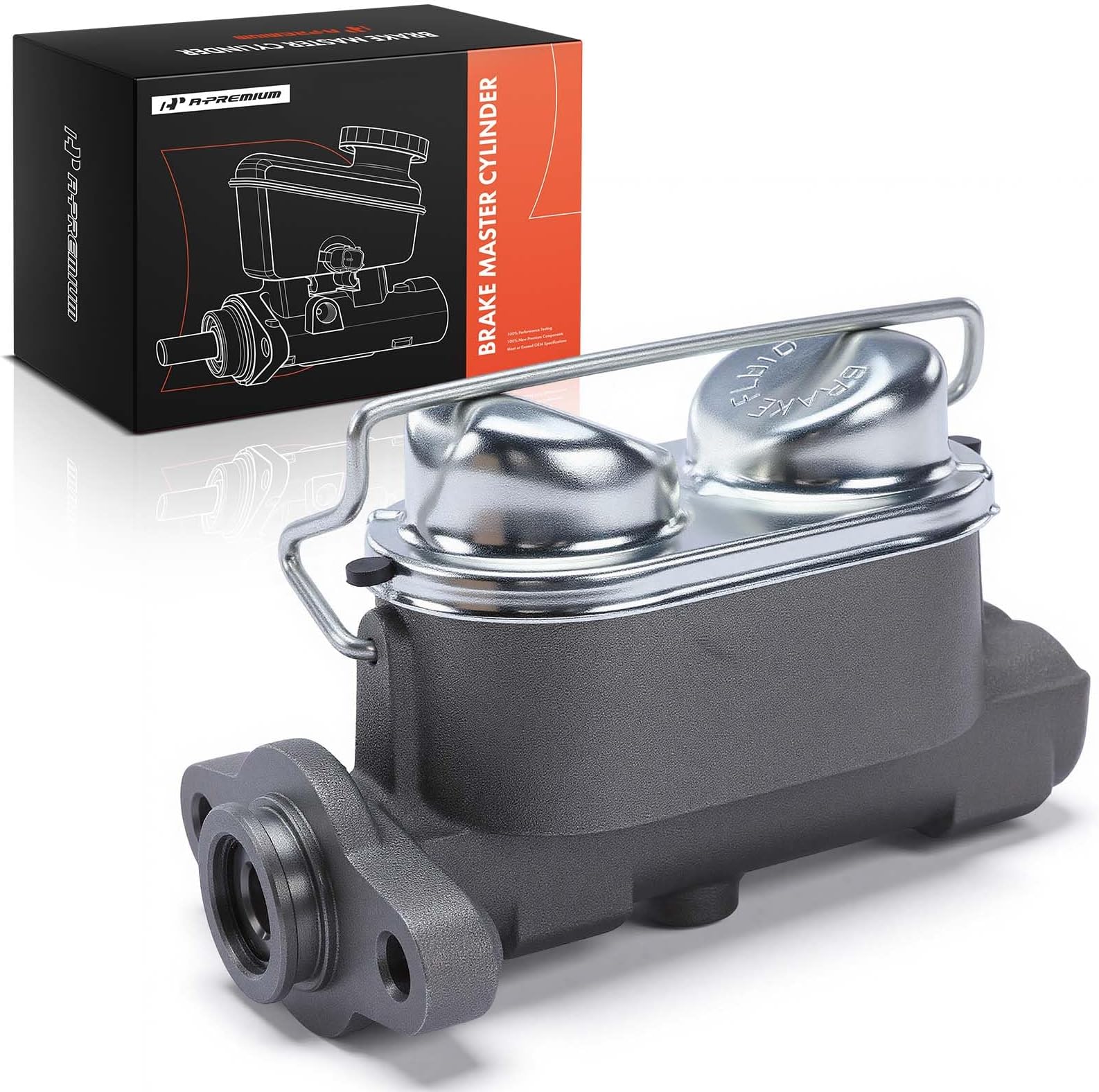 A-Premium Brake Master Cylinder with Reservoir and Cap Compatible with Ford Vehicles - Mustang 1967 1968 1968 1970 - Replaces C7ZZ-2140-B, C7ZZ-2140-G