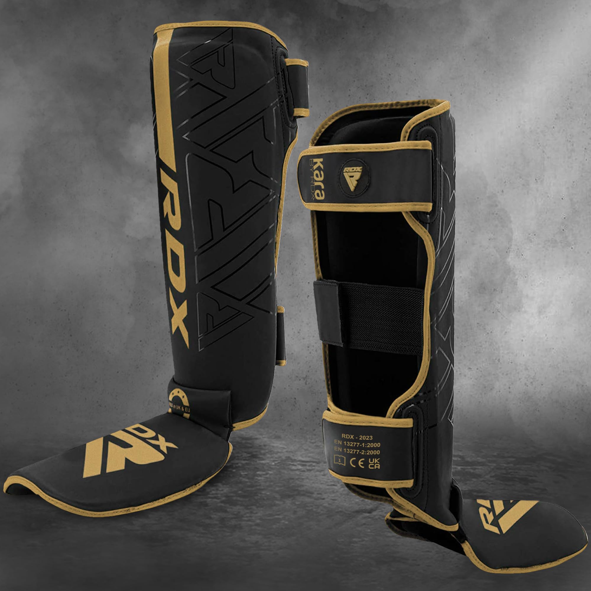 RDX Schutz für warmes Boxen, Thai, Kickboxen, Kampfsport, MMA, Training, Maya-Hide-Leder Kara, Schutz für Muay Thai, Krav, MAGA, Sparring, BJJ, Karate und Kampftraining, Fußschutz
