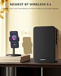 Active Bookshelf Speakers 36W RMS - BT 5.4 Wireless Speaker with 5 Inch Woofer, Silk Dome Tweeter PC Speakers - USB Digital Audio Studio Monitors Bass & Treble Adjust AUX Input for Record Player TV