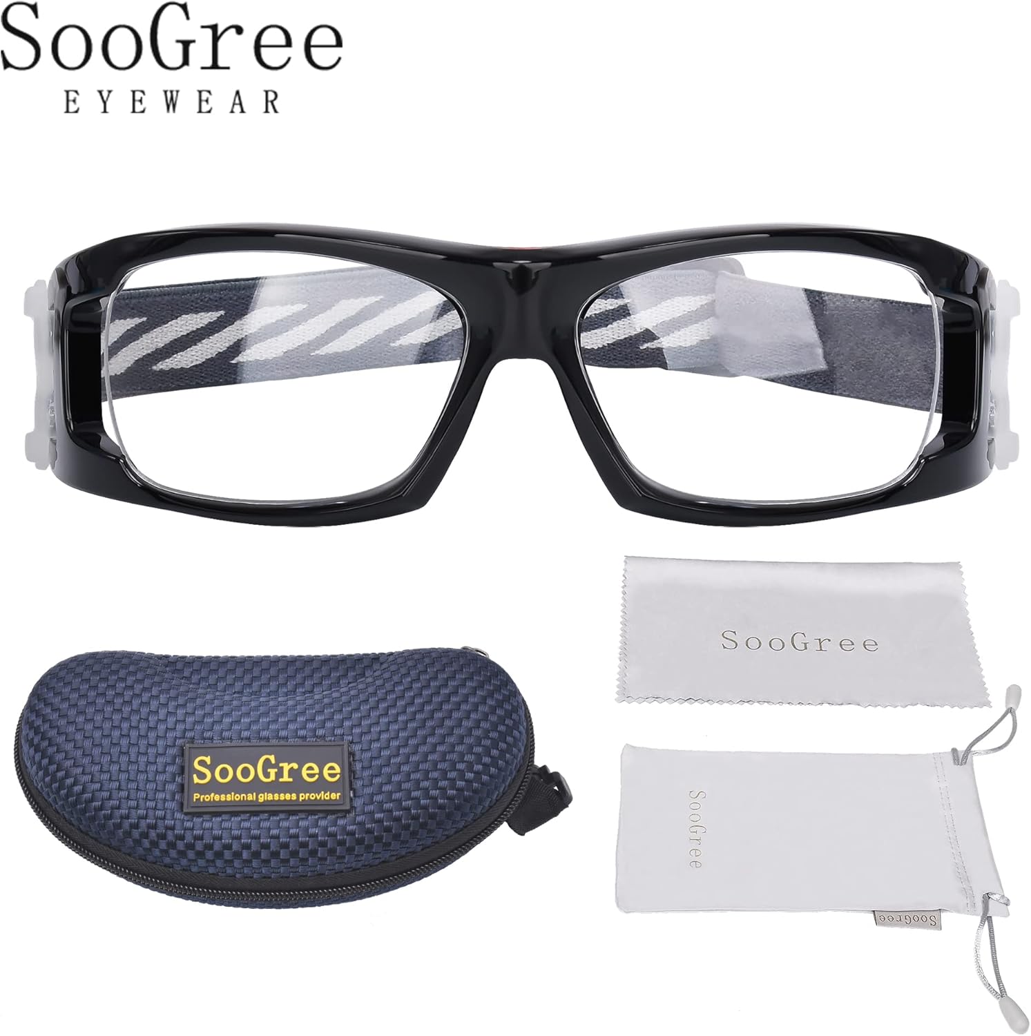 SooGree Kids Sport Goggles Glasses,Protective Eyewear Goggles,Eye Safety Glasses,Replaceable to Prescription Lenses Age 8-16
