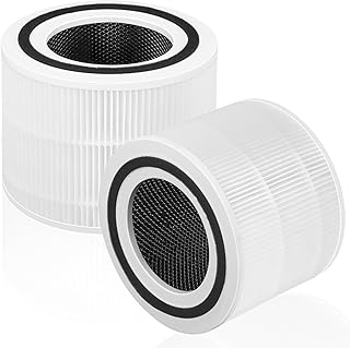 Core 300 Replacement Filter for Levoit Core 300, Core 300S, Core 300-RF, Core 300-RAC Air Purifier, 3-in-1 H13 True HEPA Activated Carbon Filter(White)
