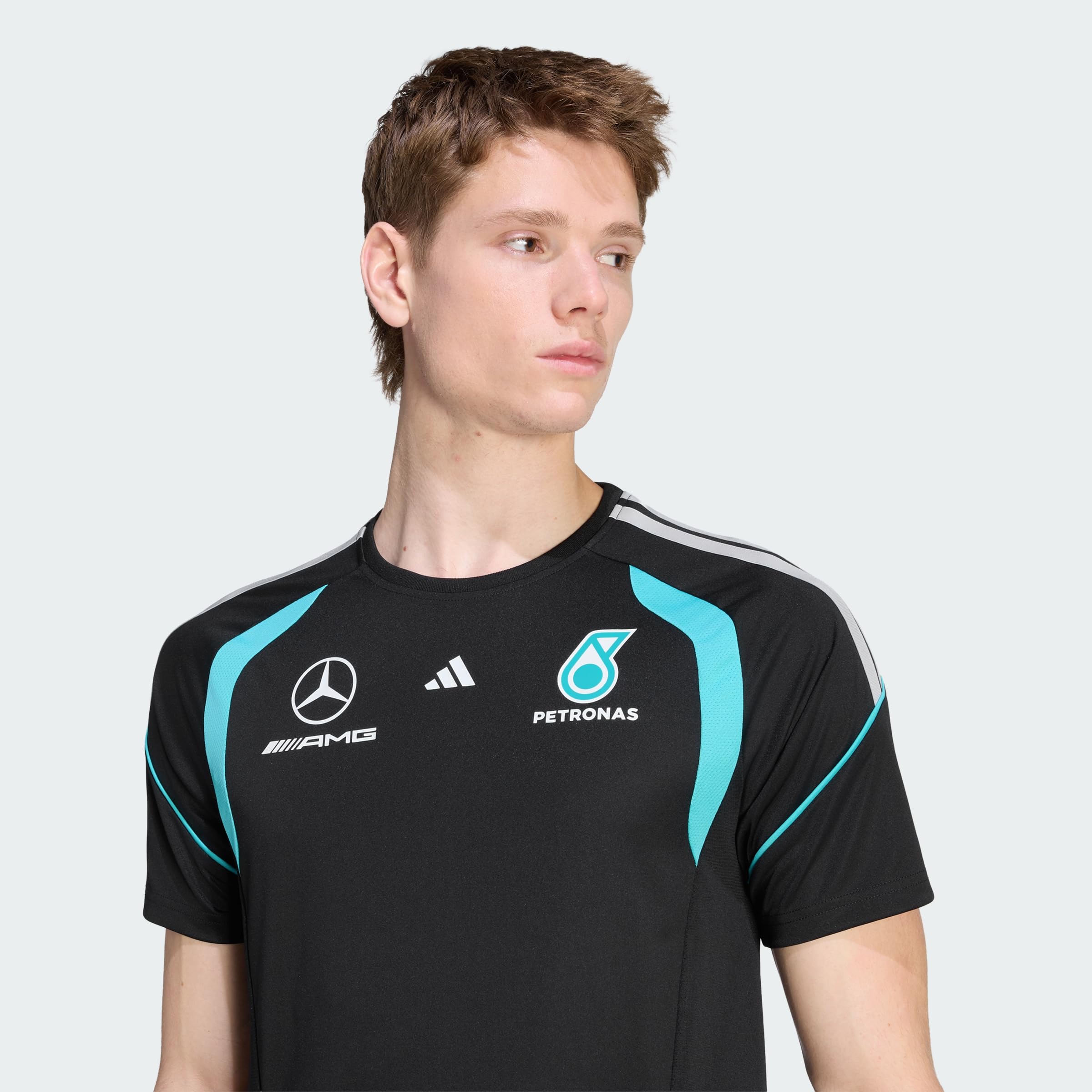 Adidas Mercedes - Amg Petronas Formula 1 Team Mechanics Jersey Polo Shirt Uomo