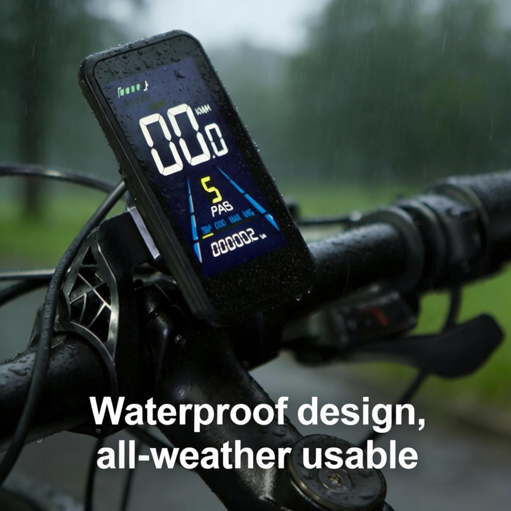 LCD-Bildschirme für Elektrofahrräder, NC-81F, wasserdicht, Armaturenbrett, Computer, E-Bike-Panel, Armaturenbrett, Mountainbike, Computer, Geschwindigkeits- und Trittfrequenz-Monitor