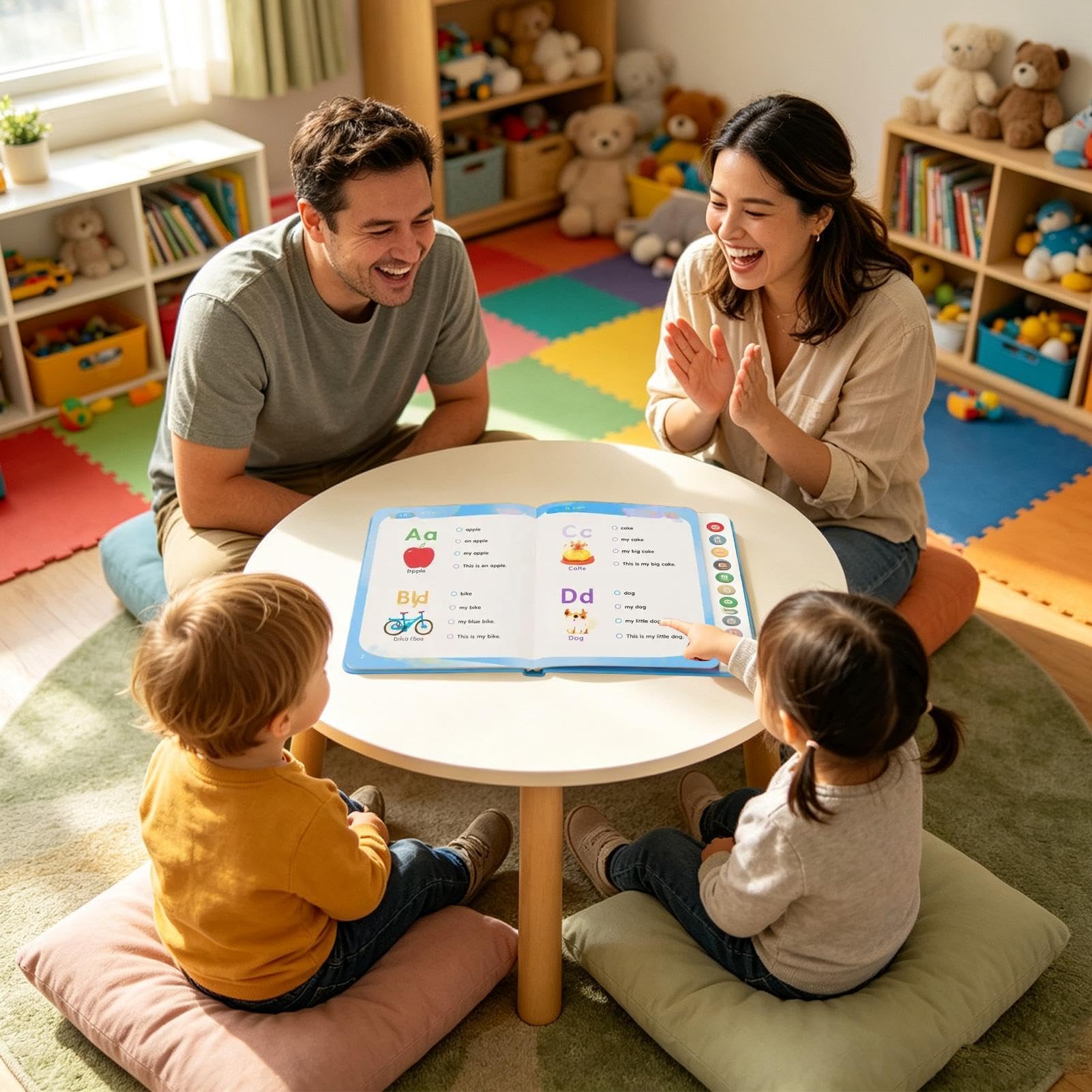 Libro Parlants | Audiolibro Educativo Interattivo | Apprendimento Bambino | Audiolibro interattivo senza schermo con 17 temi e più di 200 parole per lo sviluppo del linguaggio.