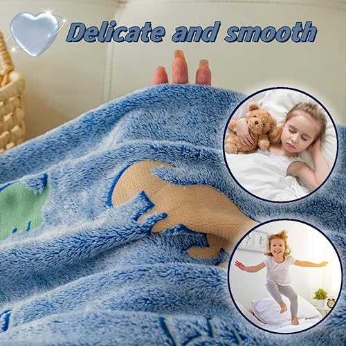 Miniatura 10 de Manta de gato rosa que brilla en la oscuridad con mochila portátil, manta suave para niñas y niños, manta de campamento, regalos para niños de 1 a