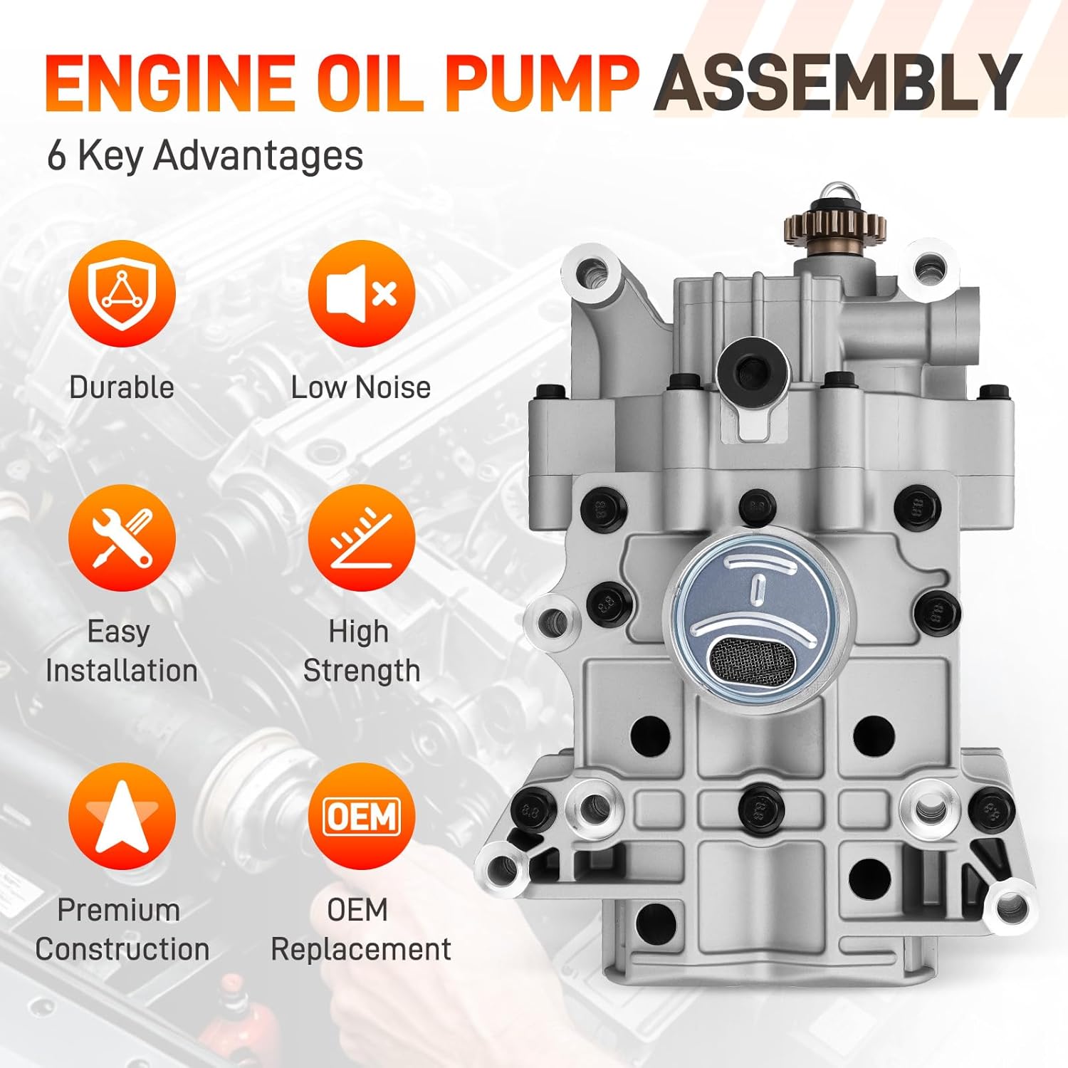 23300-2G400 Engine Oil Pump Balance Shaft Assembly (20 Teeth) Compatible with Kia Sorento 2013-2018, Sportage 2014-2016, Hyundai Tucson 2014-2015, Santa Fe Sport 2013-2016, 2.4L, Replace# 233002G400