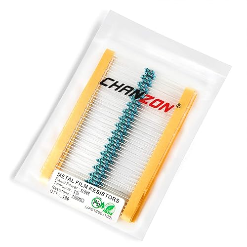 Vista 146 de Chanzon 100pcs 1/4W (0.25W) 33K Ω ohmios Resistencia fija de película metálica 0.01 ±1% Tolerancia 33KR MF Resistencias de orificio pasante