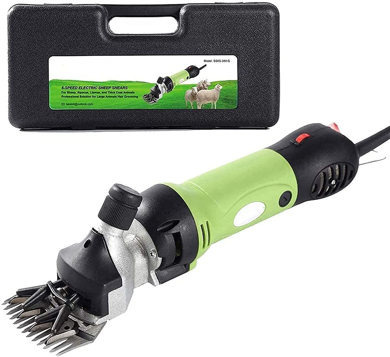 Esquiladora de ovejas portátil Esquiladora eléctrica 350W Esquiladora de ovejas Motor Potente Pero silencioso para una fácil Limpieza y esquila rápida Portátil