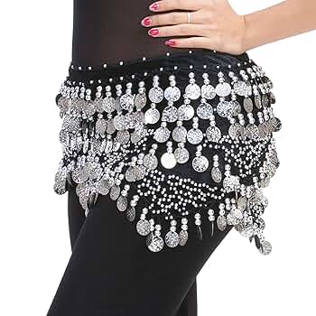 US Belly Dance Costume Velvet Gold Con Hp Scarf Trbal Trangle Hp - Foto 2