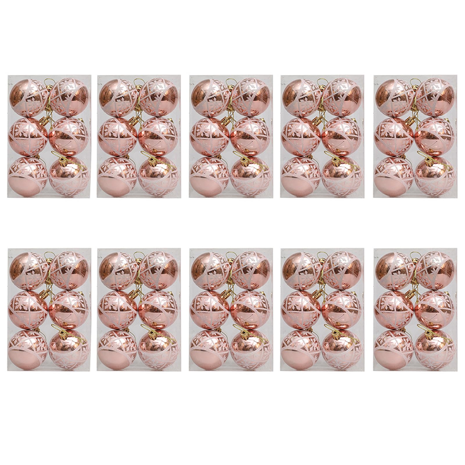 Tsophreniq Of 10 Baubles Christmas Tree Hanging Pendant Tree Ornament Colorful Festival Decors Holiday Window Display Shatterproof Ornaments