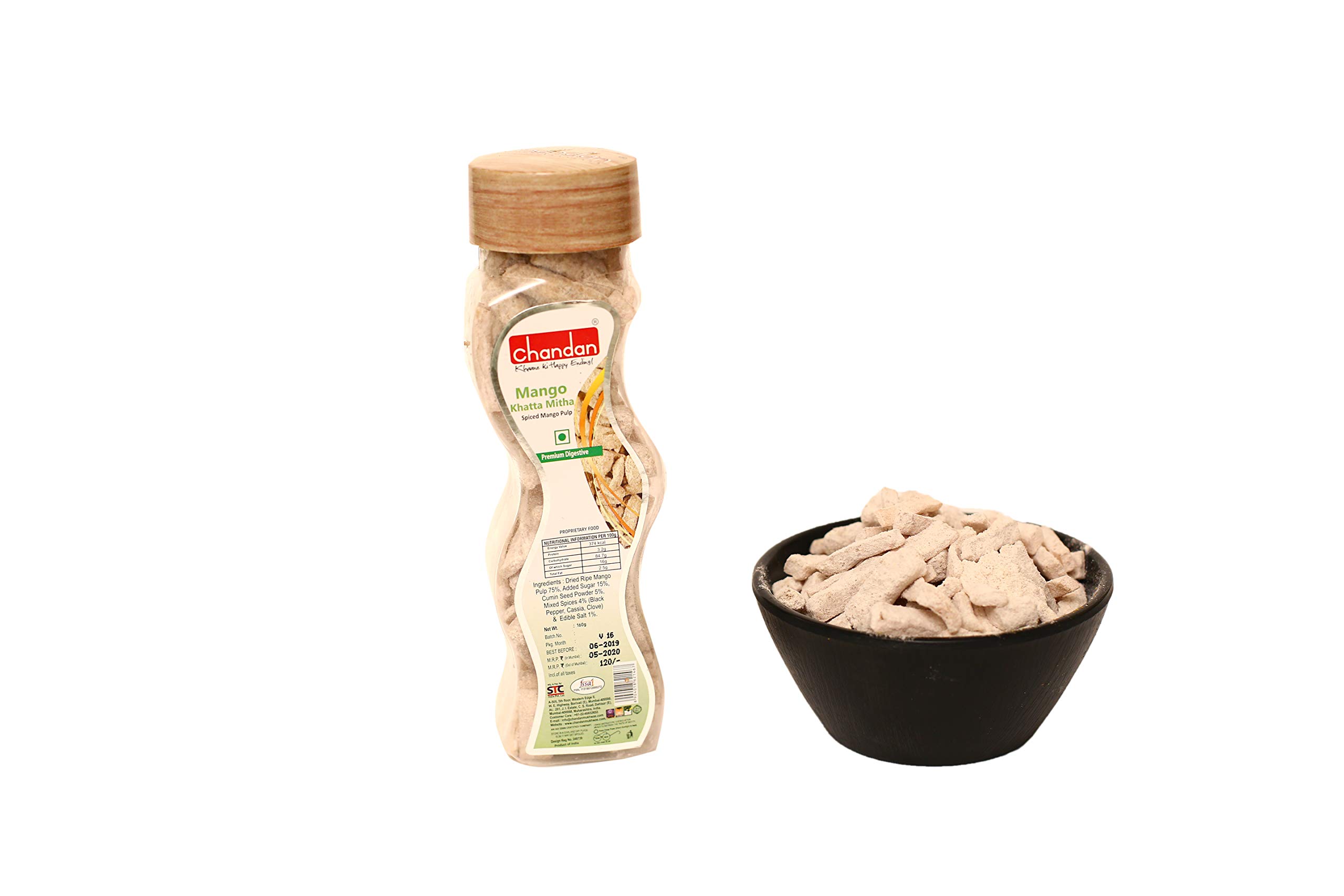Chandan Mouth Freshener Mango Khatta Mitha Spiced Mango Pulp Chews | Premium Digestive | 160 grams | Aids Digestion and Rich in Antioxidants (B088WZQPZ1) Amazon Price History, Amazon Price Tracker