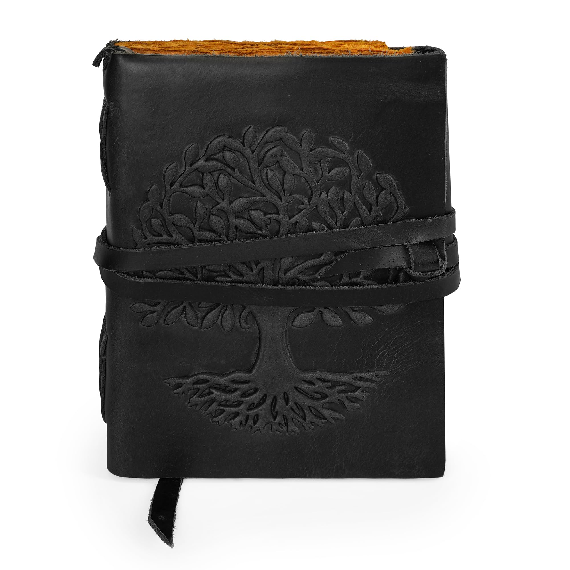 Tree Of Life Leather Journal for Women and Men, Handcrafted Leather Journal for Writing Womens, Sketchbook, Travel Diary with Unlined Deckle Paper,