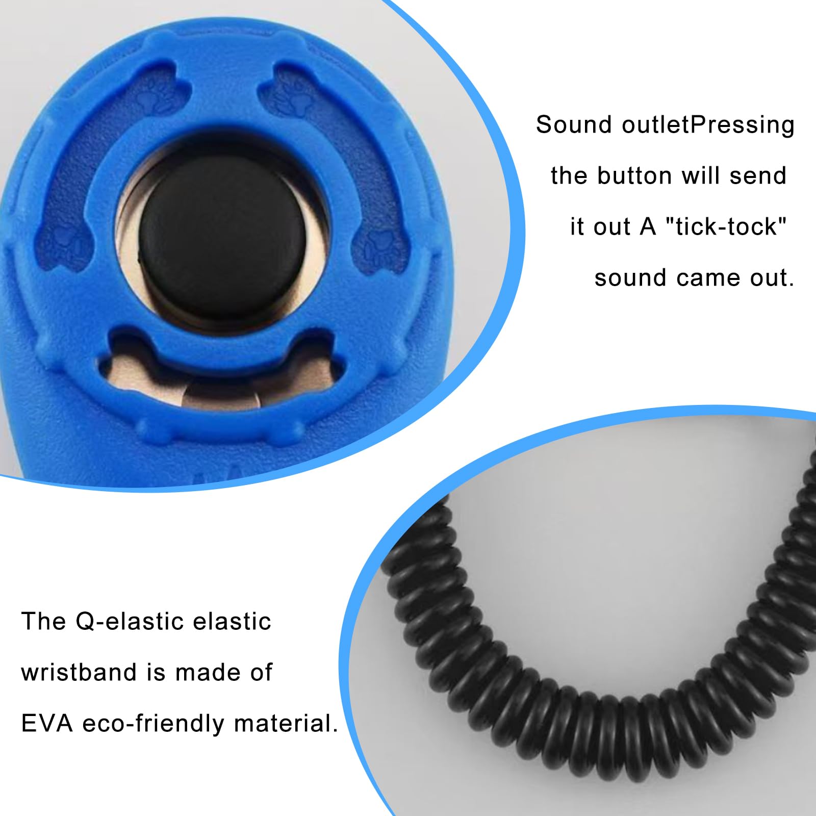 GBKDQQ Clicker professionale per cani, 16 pezzi, con cinturino da polso, clicker con grande pulsante per cani, gatti, cavalli, educazione e addestramento del cane