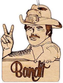 Burt Reynolds Christmas Ornament | Smokey and the Bandit Rear View Mirror Hanging
