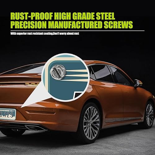 Miniatura 6 de gunhunt Juego de 4 tornillos para matrícula, sujetadores de pernos de acero inoxidable 304, tornillo de cabeza hexagonal, universal para placas